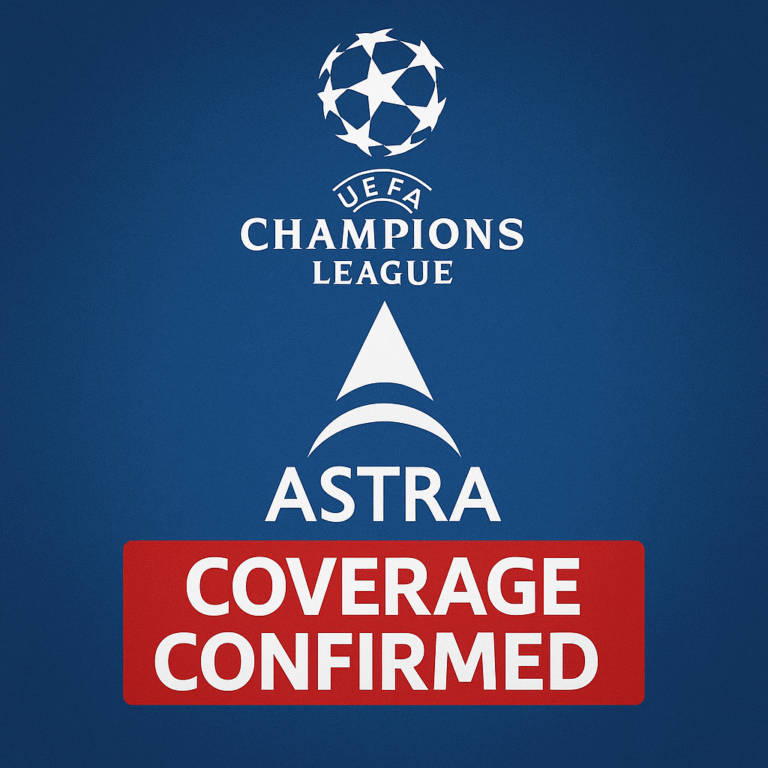 Champions League Coverage Confirmed on Astra