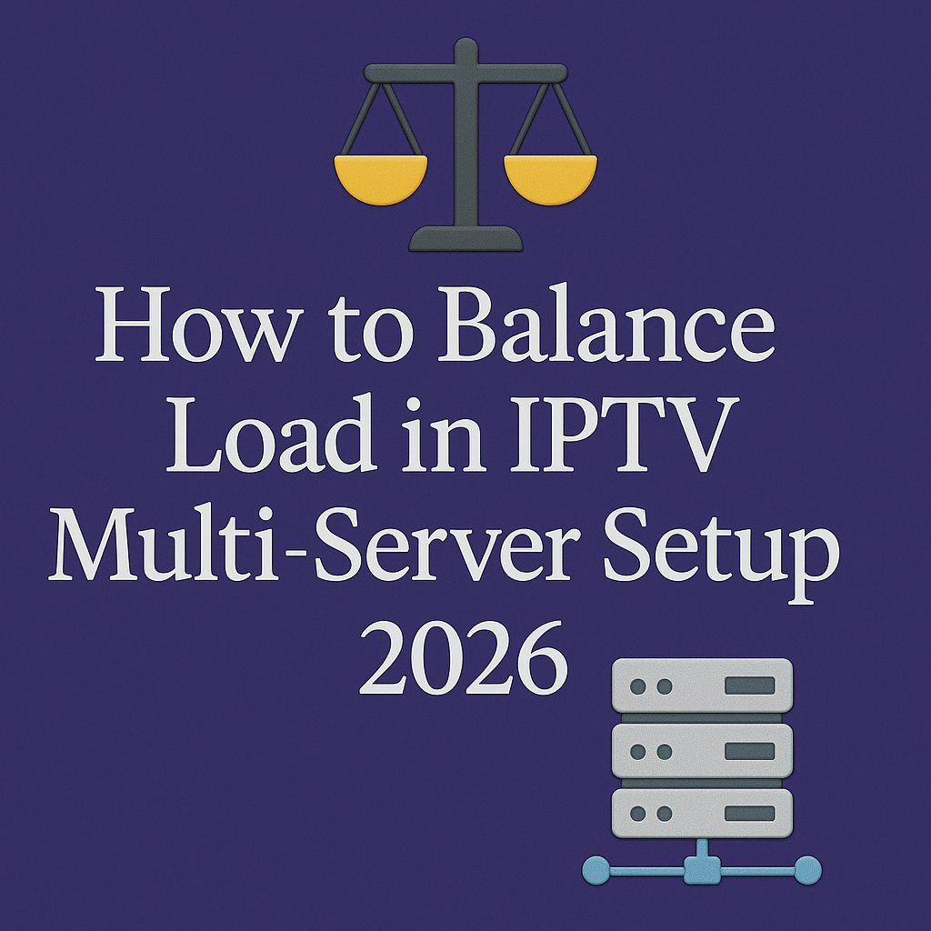 How to Balance Load in IPTV Multi-Server Setup 2026