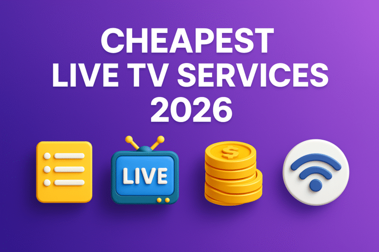 Cheapest Live TV Services 2026