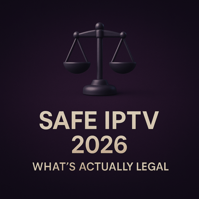 Safe IPTV 2026 What’s Actually Legal