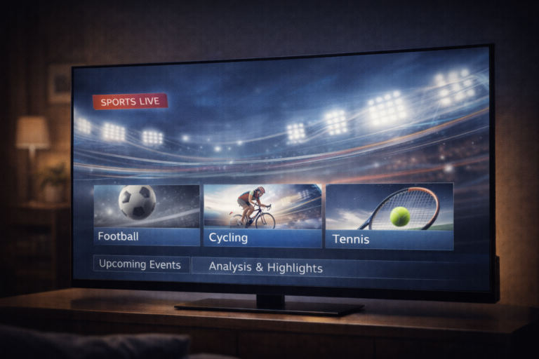 European sports broadcasting and live TV coverage evolution