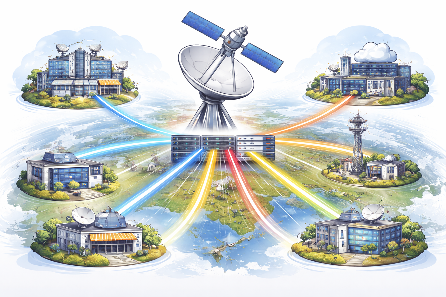 Modern European broadcast networks centered around Astra 19.2°E.