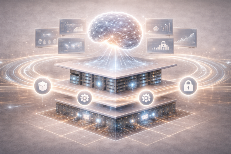 Professional illustration representing reliability as the foundation of intelligent systems