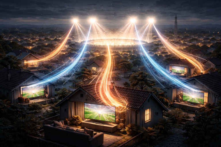 Visual representation of emotional engagement during live football matches.