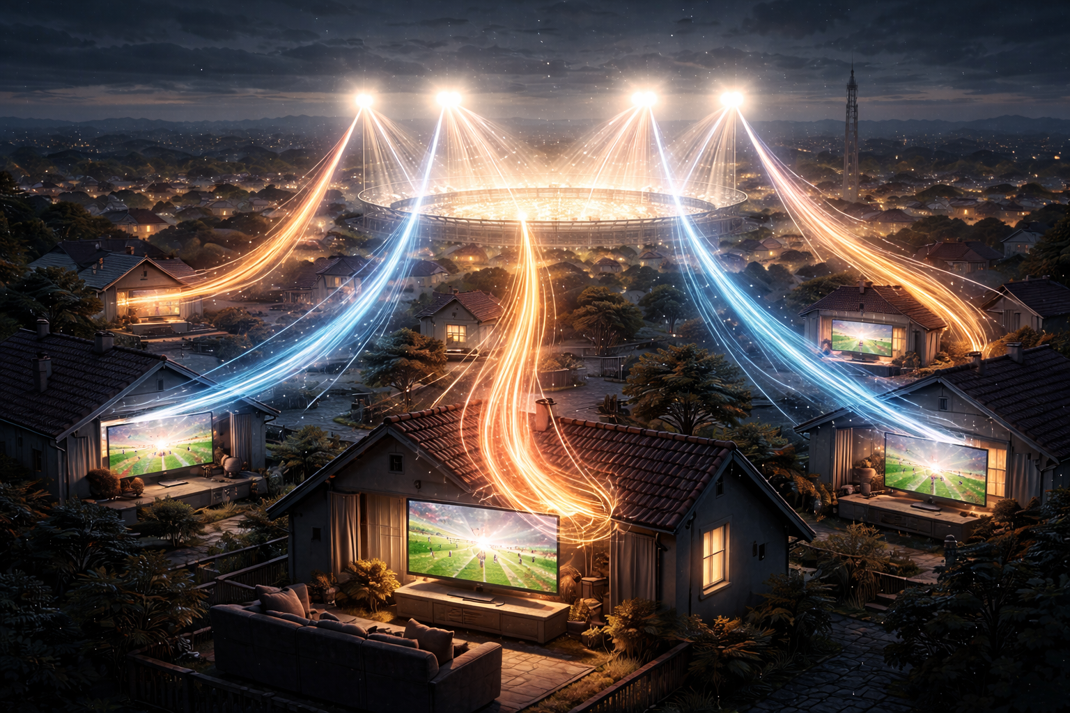 Visual representation of emotional engagement during live football matches.