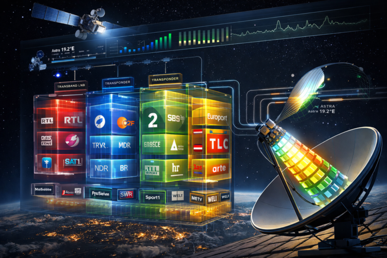 German TV channels grouping on Astra 19.2 transponders