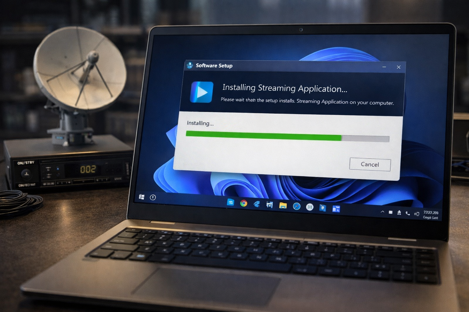 Installing Sky Go streaming application on Windows 11 laptop