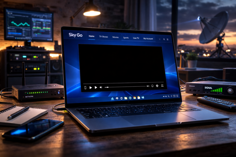Sky Go black screen issue on Windows 11 laptop during playback